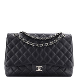 Vintage Classic Single Flap Bag Quilted Caviar Maxi