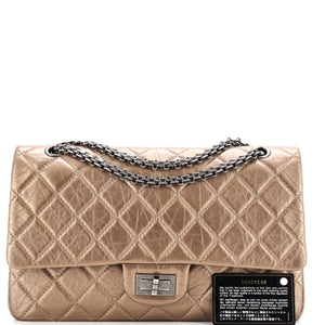 Reissue 2.55 Flap Bag Quilted Metallic Aged Calfskin 226