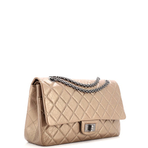 Reissue 2.55 Flap Bag Quilted Metallic Aged Calfskin 226