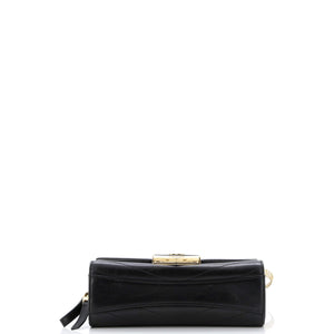 Medal Envelope Flap Bag Chevron Calfskin Small