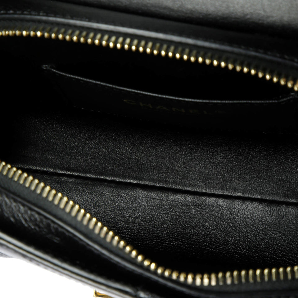 Medal Envelope Flap Bag Chevron Calfskin Small
