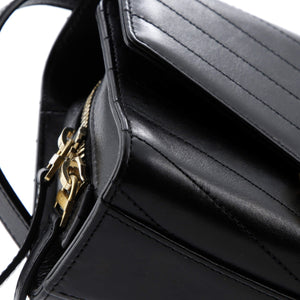 Medal Envelope Flap Bag Chevron Calfskin Small