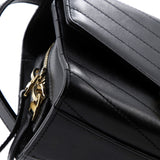 Medal Envelope Flap Bag Chevron Calfskin Small