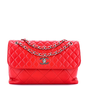 In The Business Flap Bag Quilted Calfskin Maxi