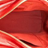 Gabrielle Hobo Chevron Aged Calfskin Small