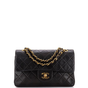 Vintage Classic Double Flap Bag Quilted Lambskin Small