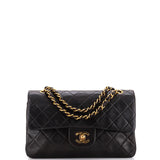 Vintage Classic Double Flap Bag Quilted Lambskin Small