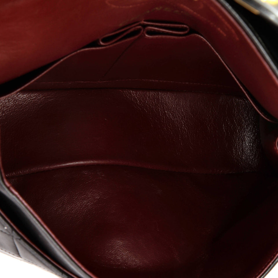 Vintage Classic Double Flap Bag Quilted Lambskin Small