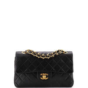 Vintage Classic Double Flap Bag Quilted Lambskin Small