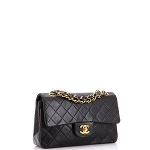 Vintage Classic Double Flap Bag Quilted Lambskin Small