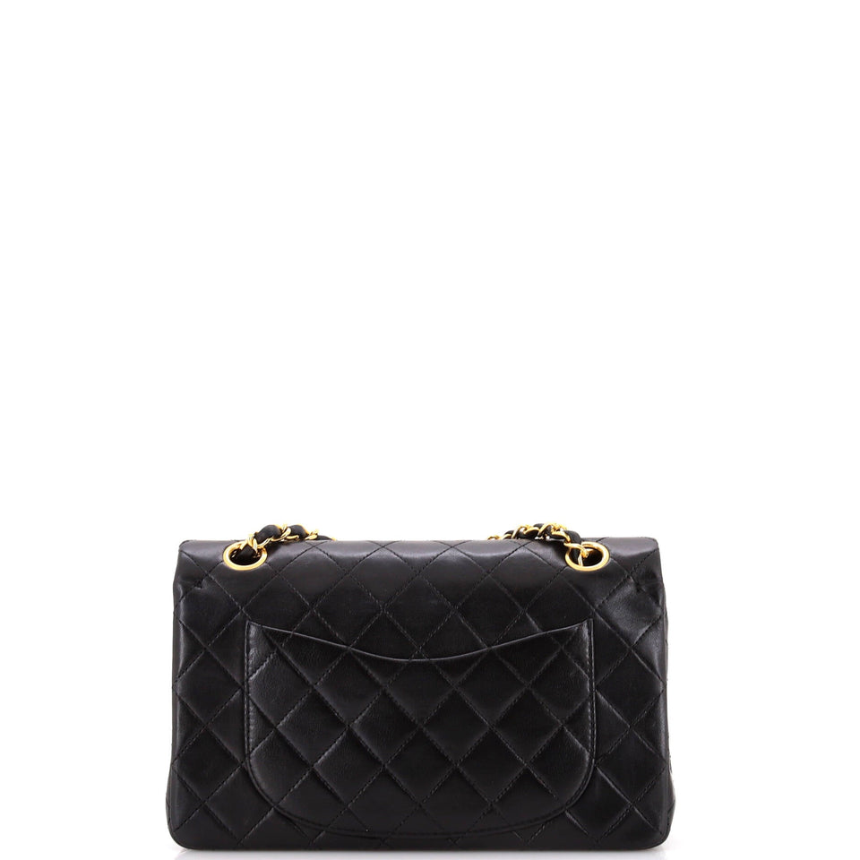 Vintage Classic Double Flap Bag Quilted Lambskin Small