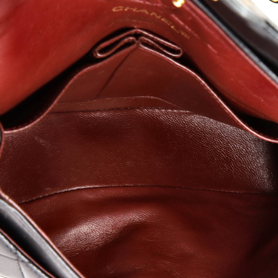 Vintage Classic Double Flap Bag Quilted Lambskin Small