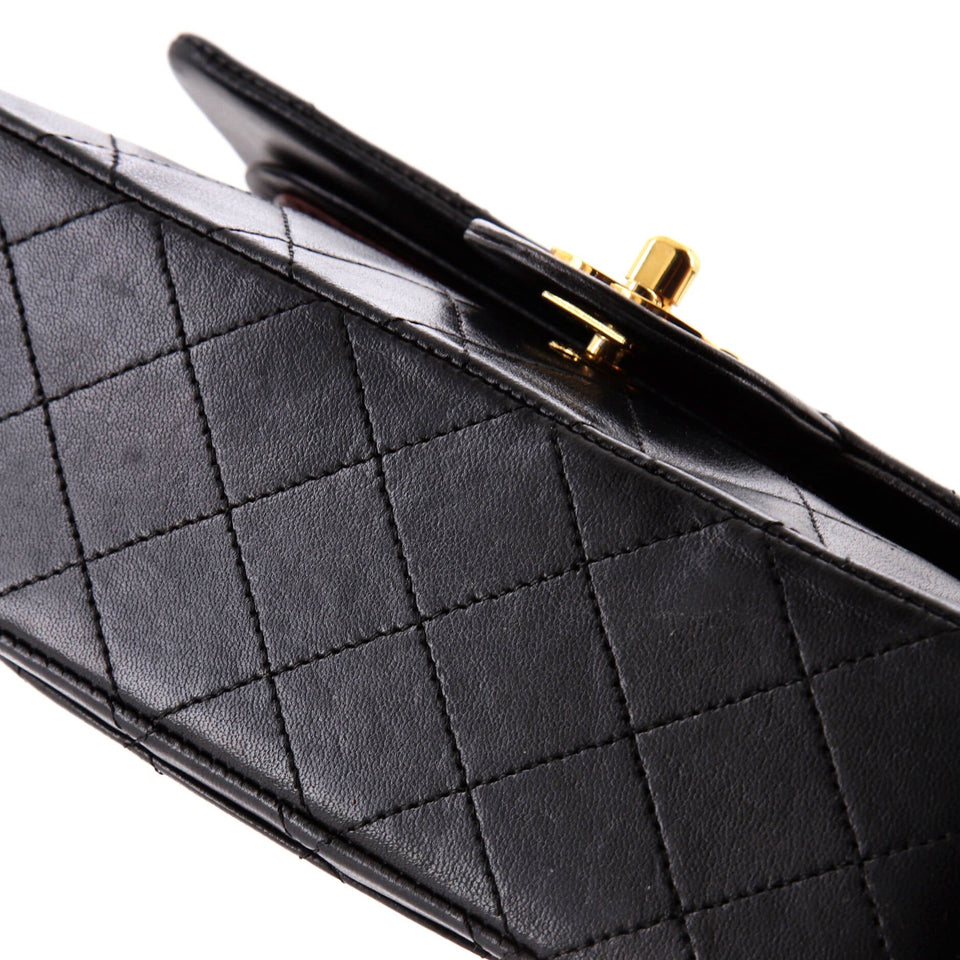 Vintage Classic Double Flap Bag Quilted Lambskin Small