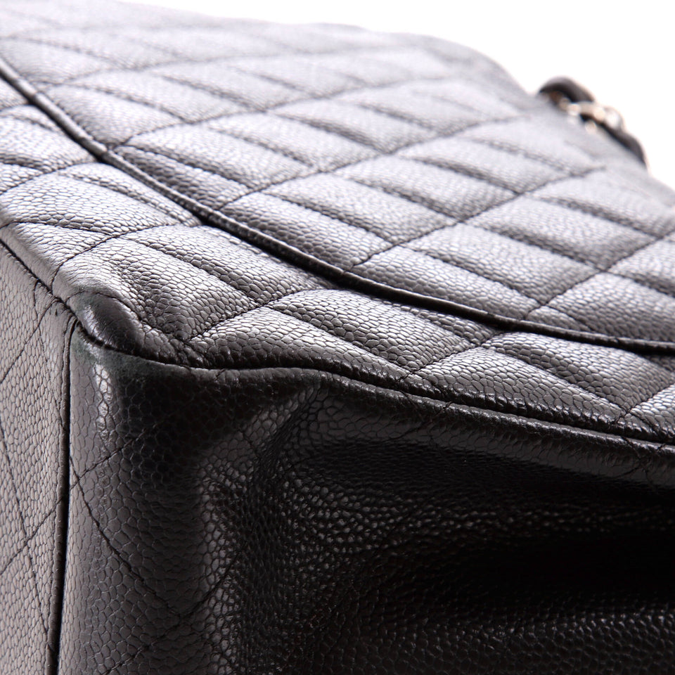 Classic Double Flap Bag Quilted Caviar Maxi