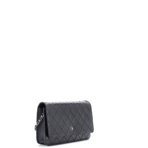 Diamond Stitch Wallet on Chain Quilted Lambskin