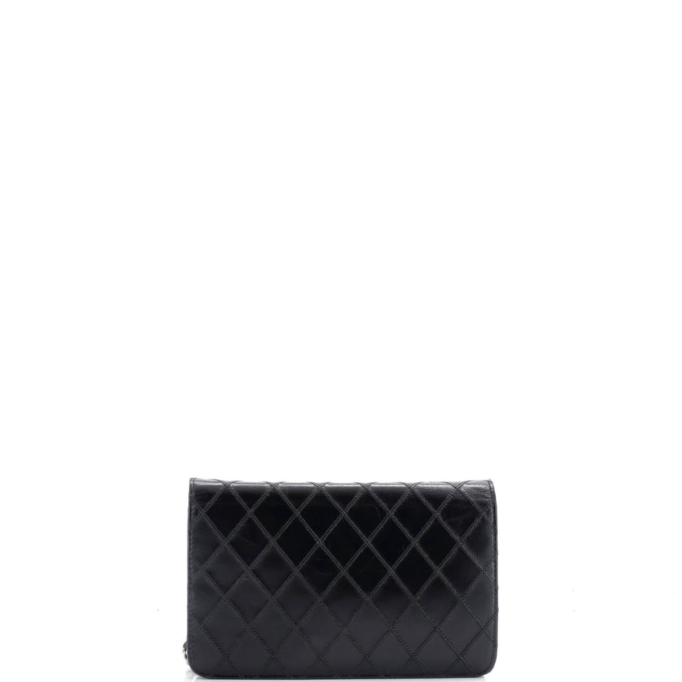 Diamond Stitch Wallet on Chain Quilted Lambskin