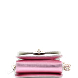 Like a Wallet Flap Bag Quilted Gradient Metallic Lambskin Mini