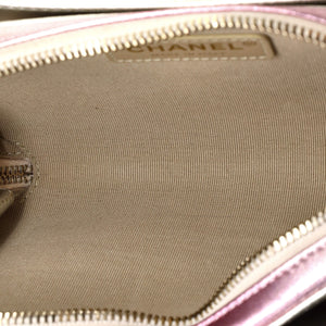 Like a Wallet Flap Bag Quilted Gradient Metallic Lambskin Mini