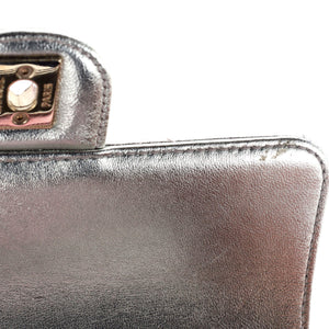 Like a Wallet Flap Bag Quilted Gradient Metallic Lambskin Mini