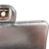 Like a Wallet Flap Bag Quilted Gradient Metallic Lambskin Mini