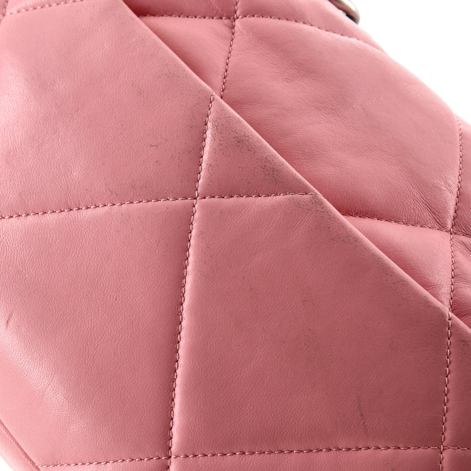 19 Flap Bag Quilted Leather Medium