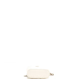 Vertical Classic Vanity Case with Chain Quilted Caviar Small