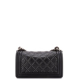 Boy Flap Bag Studded Quilted Distressed Calfskin Old Medium