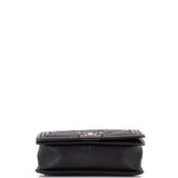 Boy Flap Bag Studded Quilted Distressed Calfskin Old Medium