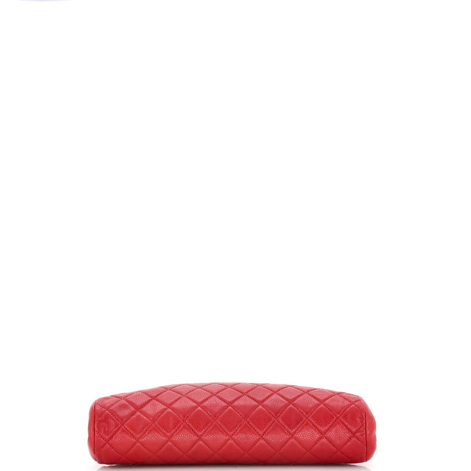 Timeless Clutch Quilted Caviar