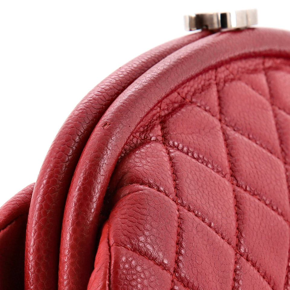 Timeless Clutch Quilted Caviar