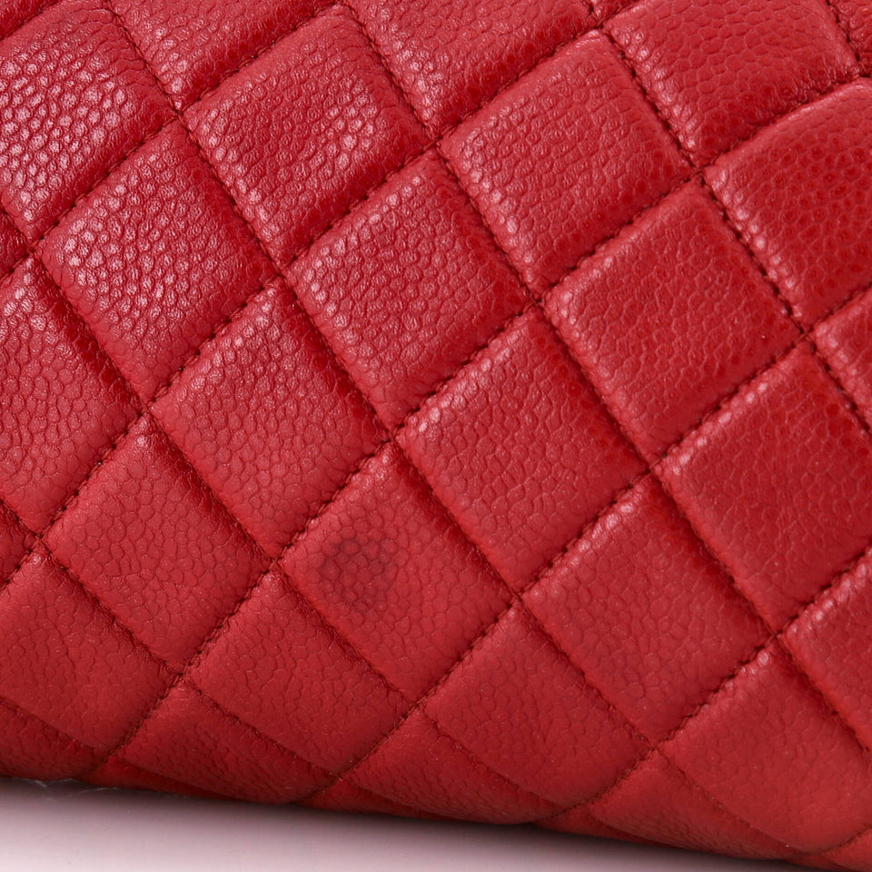 Timeless Clutch Quilted Caviar