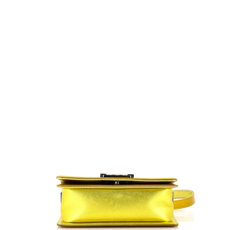 Boy Flap Bag Quilted Patent Small