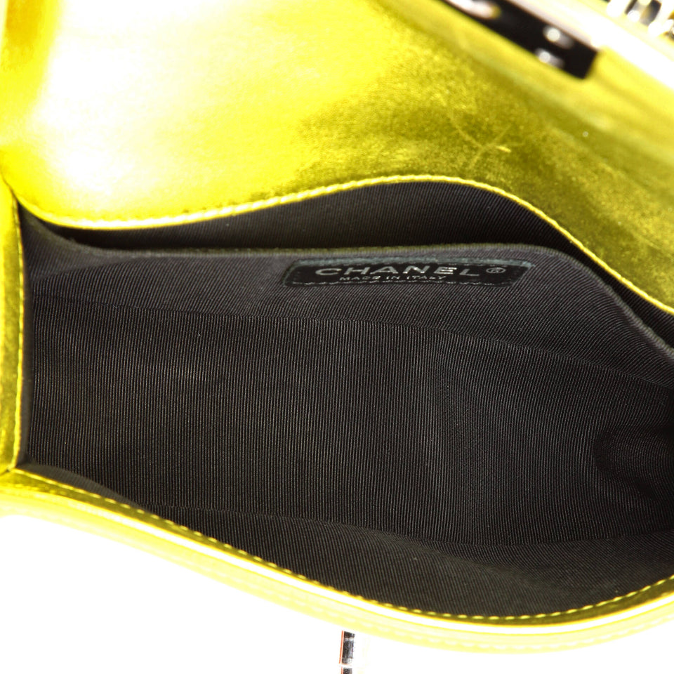 Boy Flap Bag Quilted Patent Small