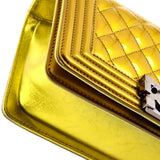 Boy Flap Bag Quilted Patent Small