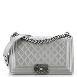 Boy Flap Bag Quilted Caviar Old Medium