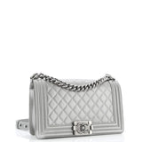 Boy Flap Bag Quilted Caviar Old Medium
