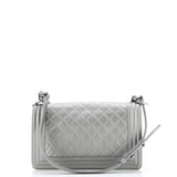 Boy Flap Bag Quilted Caviar Old Medium