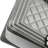 Boy Flap Bag Quilted Caviar Old Medium