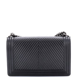 Boy Flap Bag Chevron Calfskin New Medium