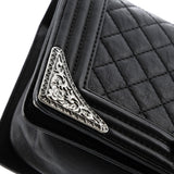 Paris-Dallas Boy Flap Bag Quilted Calfskin with Metal Adornments Old Medium