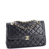Vintage Two Tone CC Flap Bag Quilted Lambskin Medium