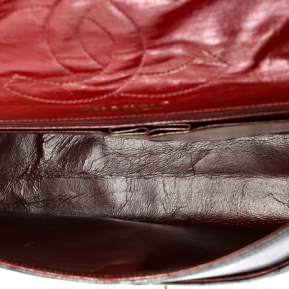 Vintage Two Tone CC Flap Bag Quilted Lambskin Medium