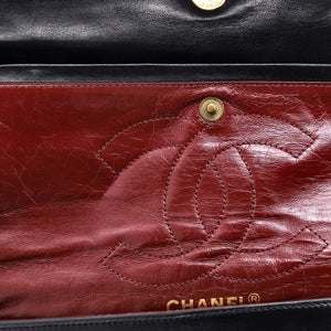 Vintage Two Tone CC Flap Bag Quilted Lambskin Medium