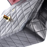 Vintage Two Tone CC Flap Bag Quilted Lambskin Medium