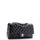 Vintage Classic Double Flap Bag Quilted Patent Medium