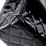 Vintage Classic Double Flap Bag Quilted Patent Medium