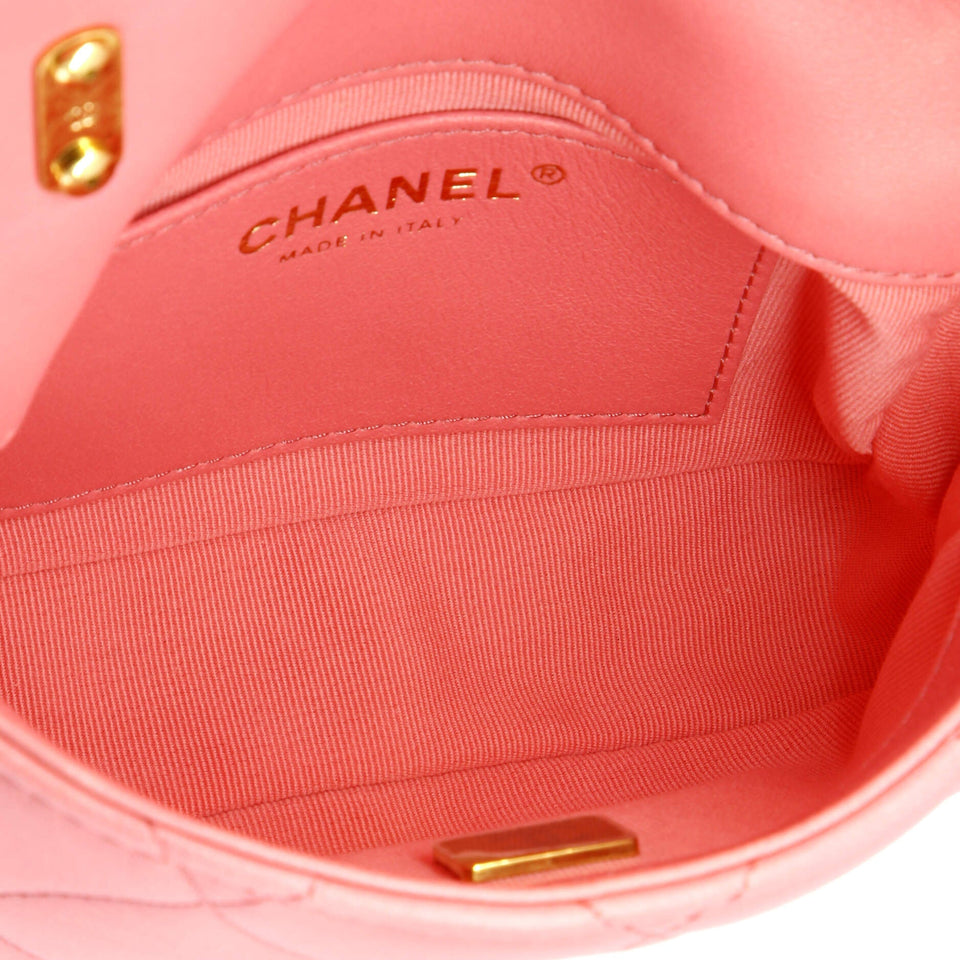 Funky Town Flap Bag Quilted Lambskin Mini