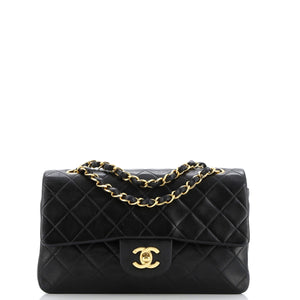 Vintage Classic Double Flap Bag Quilted Lambskin Small