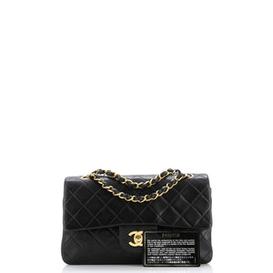 Vintage Classic Double Flap Bag Quilted Lambskin Small