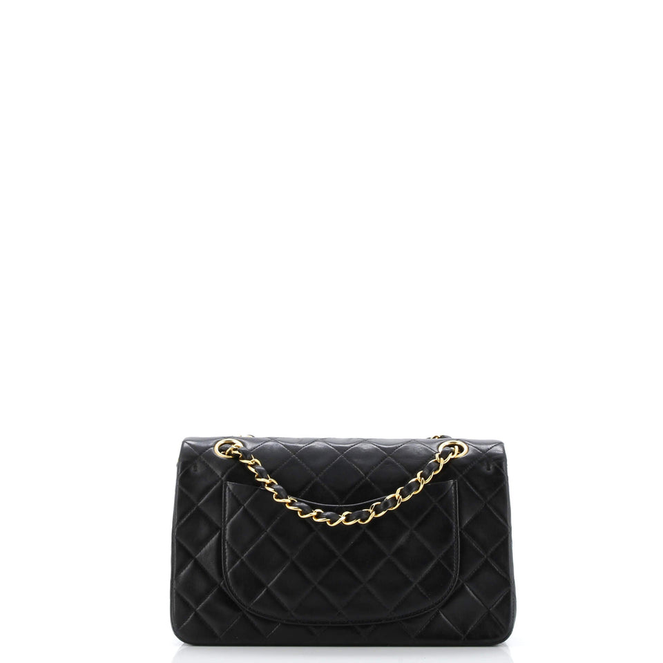 Vintage Classic Double Flap Bag Quilted Lambskin Small